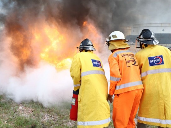 การฝึกดับเพลิงขั้นพื้นฐาน